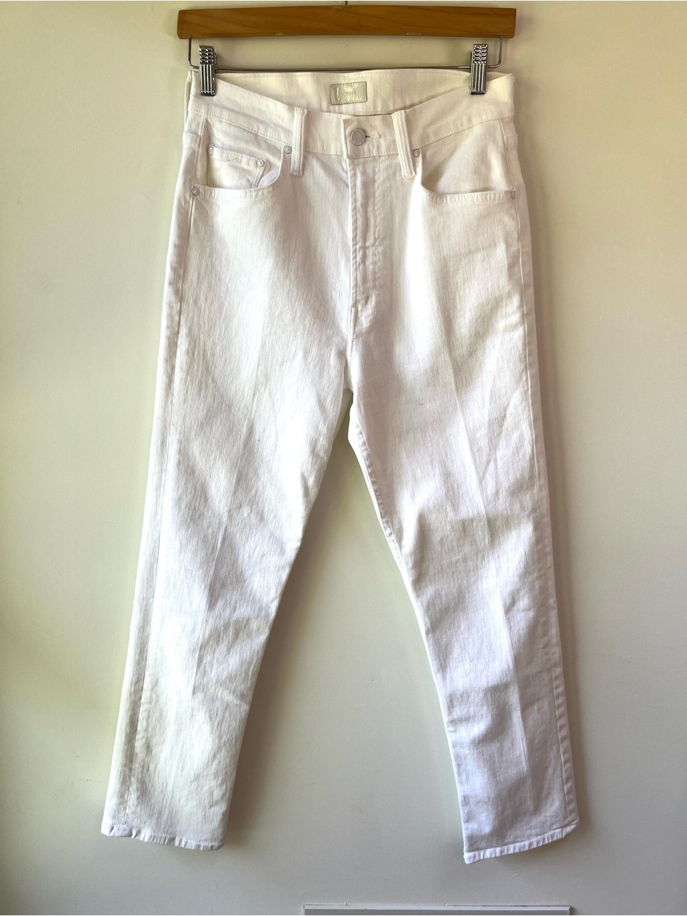 MOTHER The Rider Straight-Leg Ankle High Rise Jeans in Fairest of Them All - 28 - Picture 2 of 10